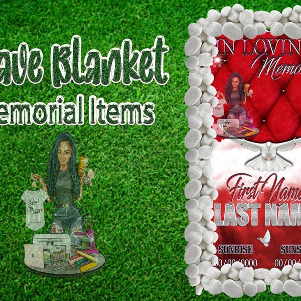 Grave Blanket Mockup Etsy