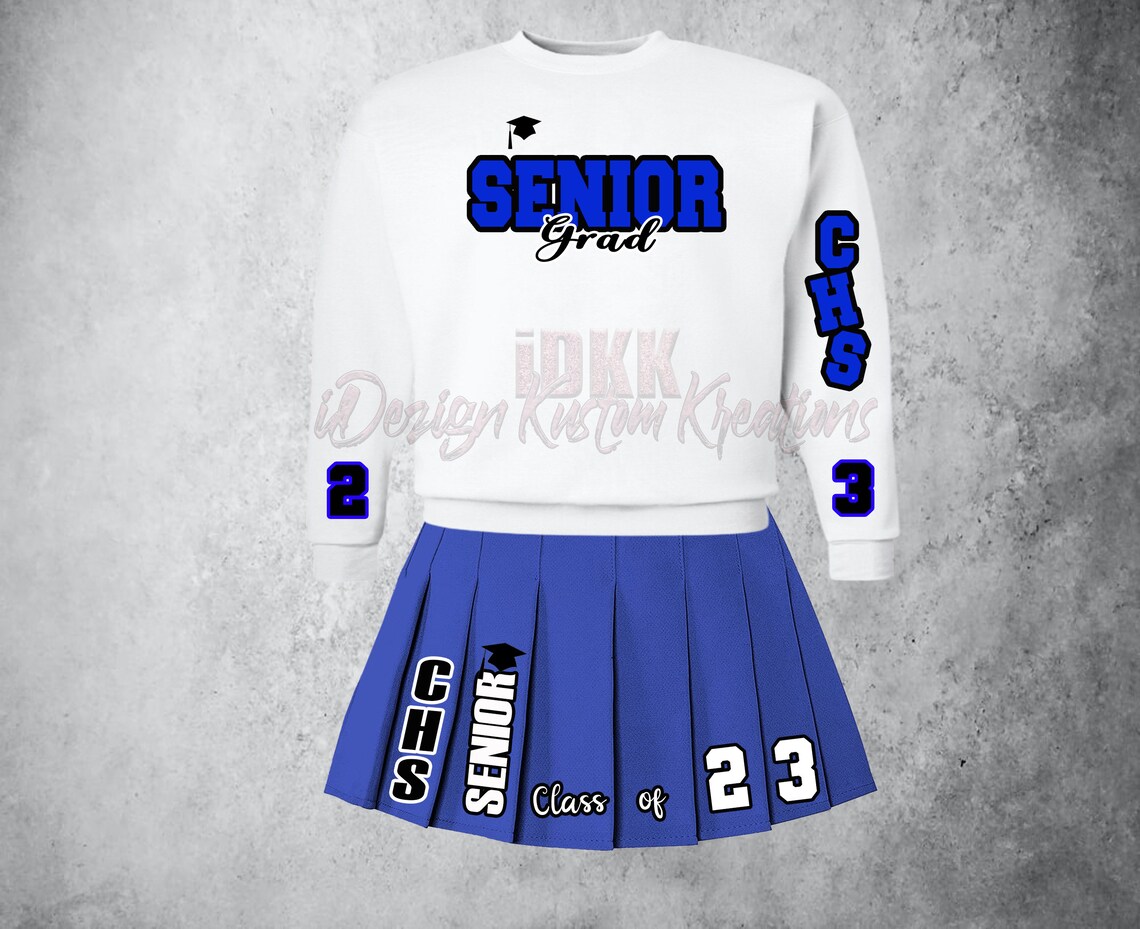Custom Graduation Uniform Personalized Graduation Skirt Set, Graduation Gift, Pleated Skirt, Grad ...
