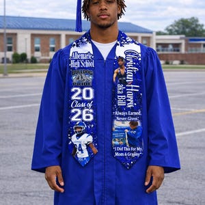 Custom Graduation Stole - Grad Stole Class of 2026