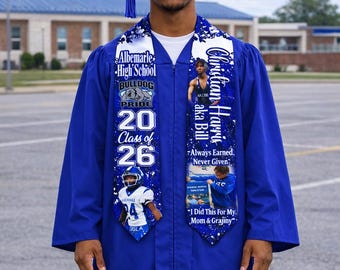 Custom Graduation Stole - Grad Stole Class of 2026