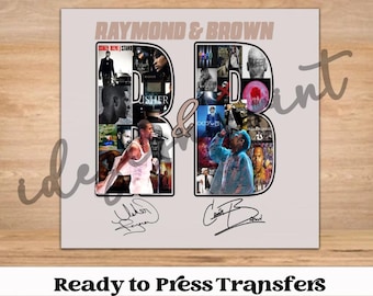 Raymond & Brown2 Tour DTF Transfer - DTF Transfers, Direct To Film Transfer, Ready To Press Transfer