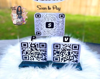 QR Code Upright Vertical Business Sign, QR Code Plaque, Scan Code Sign | QR Code Sign