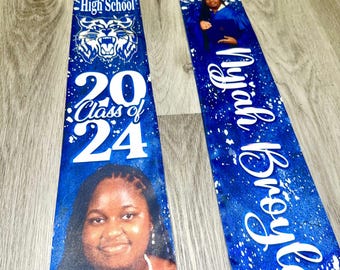 Graduation Stole, Custom Stoles, 2025 Graduates, Class of 2025 stole, Graduation sash, sublimation, Class of 2025 stoles