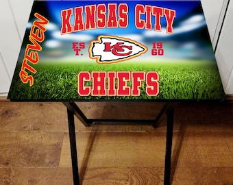 Football Themed TV Tray - Football Themed Foldable Tray Table, Dinner Tray Table