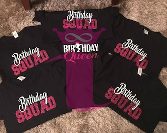 Birthday Squad Shirt, Birthday Queen, Friend Squad, Birthday Party, Women's Birthday Shirt, Crew Birthday Shirt, Birthday Queen Shirt