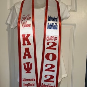 Trimmed Graduation Stole | Graduation Stole | Custom Graduation Stole | Custom Stole | Class of 2025 Stole
