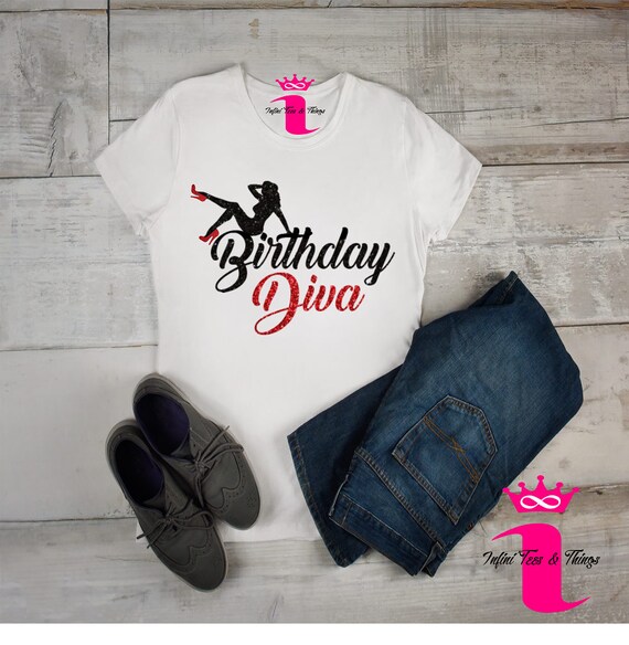 bling birthday shirts