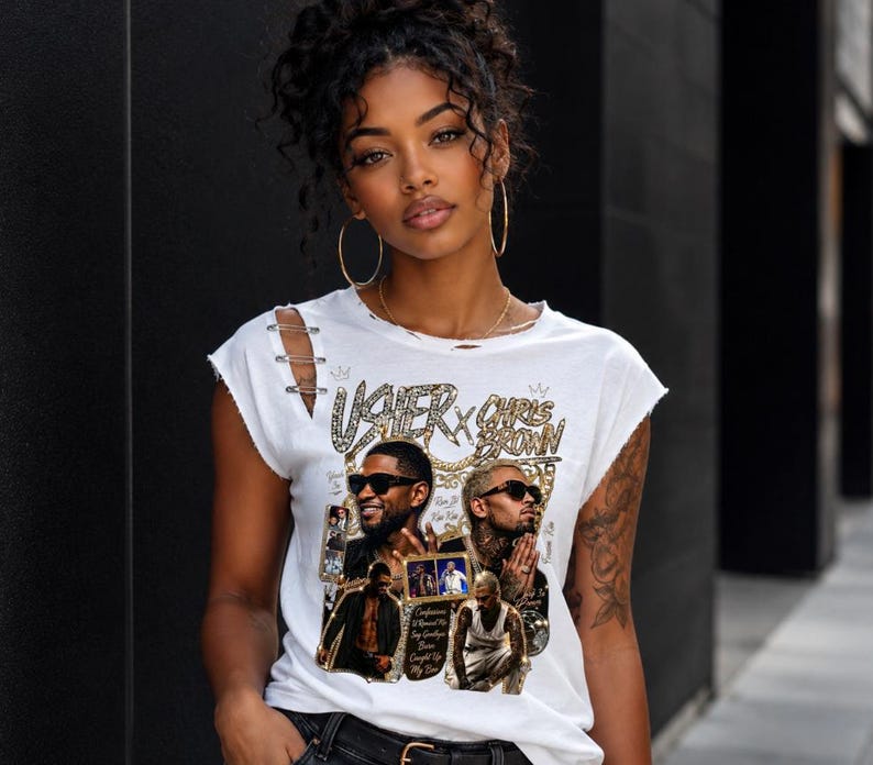 Pinned R&B Tour Inspired Unisex Tee, Chris Brown Shirt, Usher Tee, Breezy Tee, Graphic Tee image 2