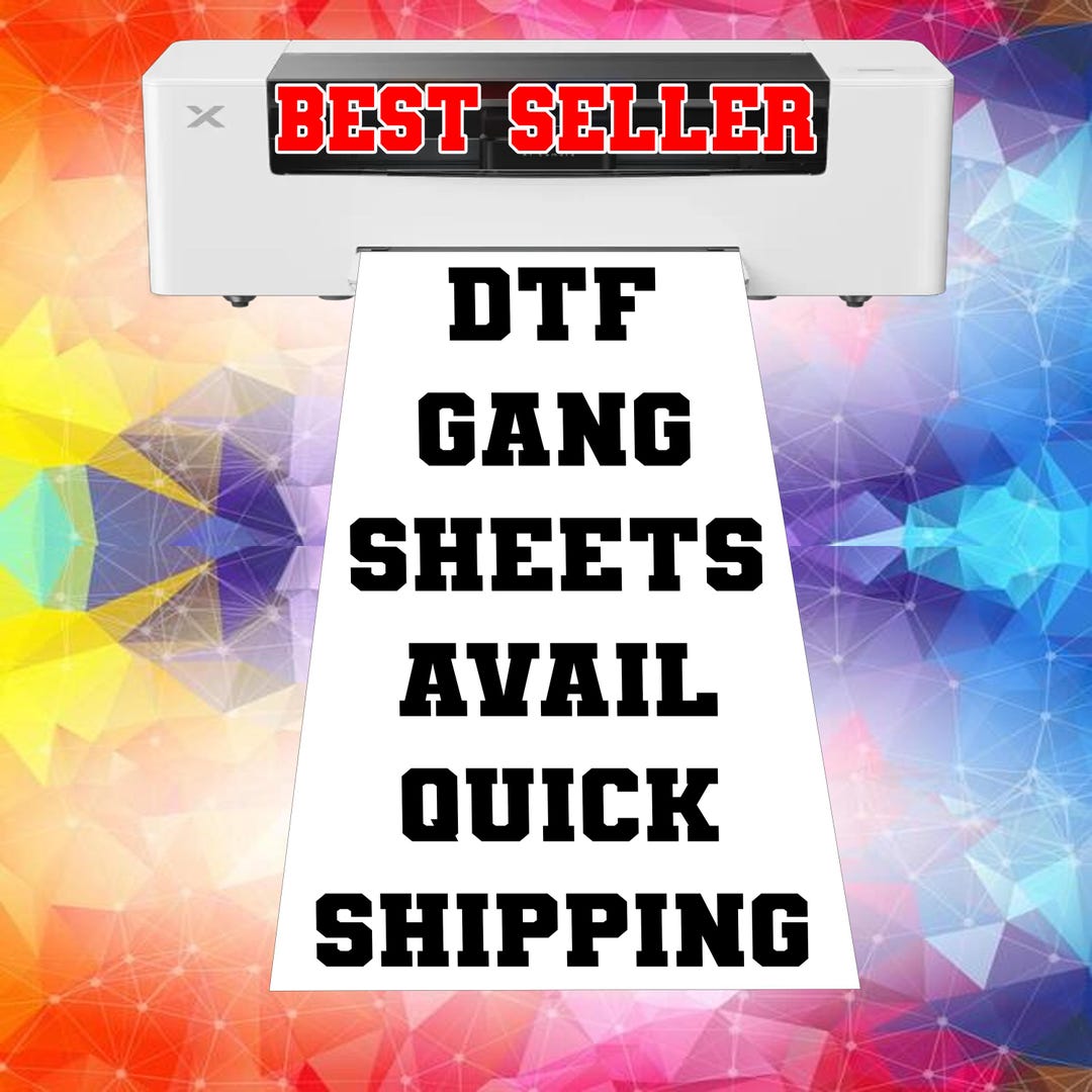 DTF Gang Sheet, Custom DTF Transfers, Bulk DTF Sheets, Ready to Press ...