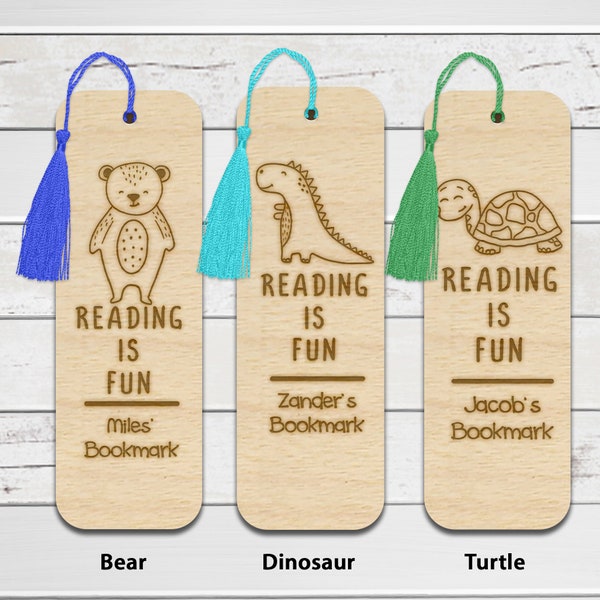 Animal Bookmarks for Kids Etsy