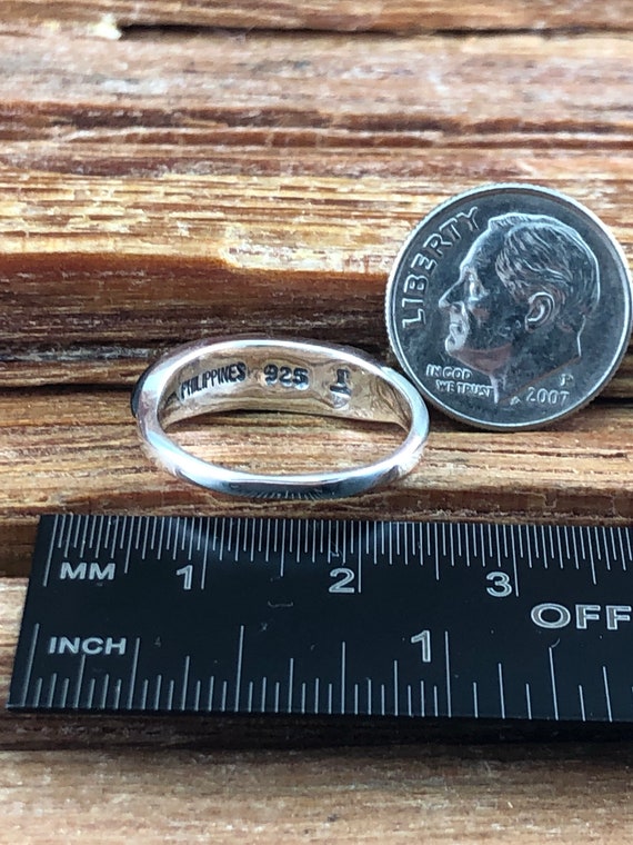 Multi Stone Sterling Ring Sz 5 6 7 8 9 10 11 Tige… - image 9