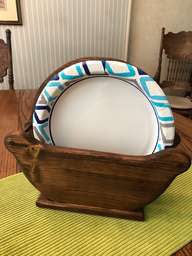 Picnic Paper Plate Holder Etsy