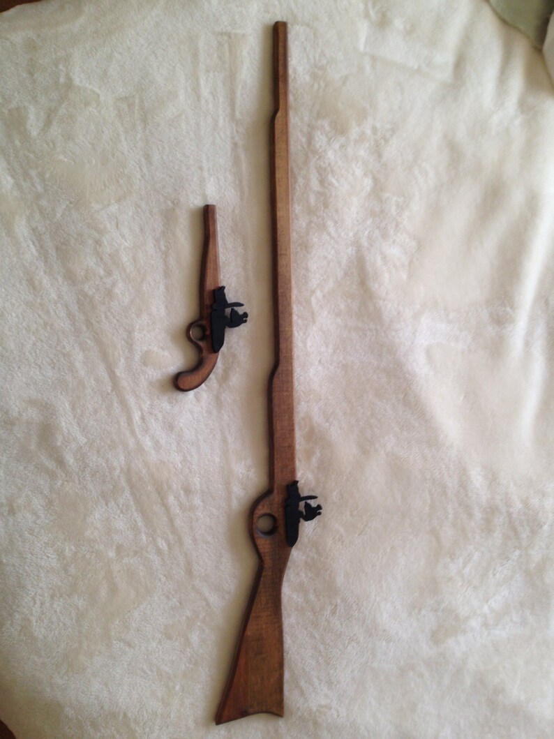 Revolutionary and Colonial War Toy Long Rifle With Matching Etsy
