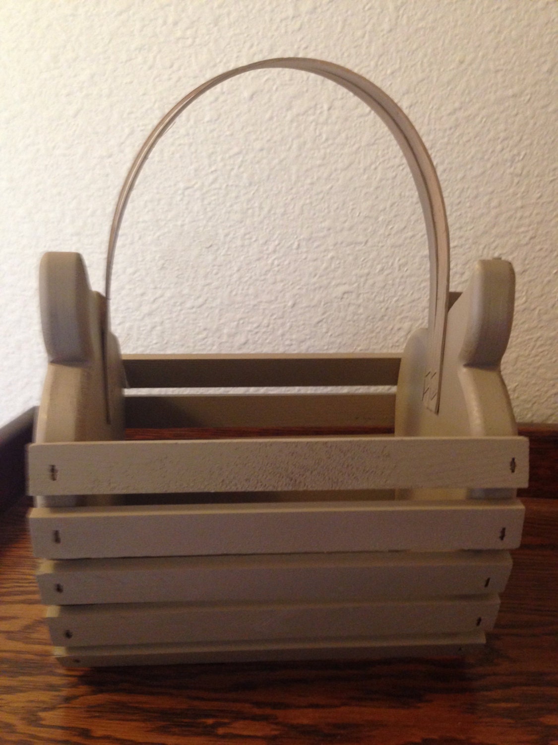 Wood Apple Basket Etsy