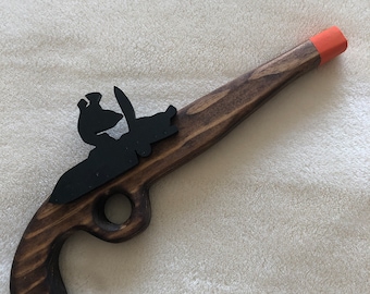 Colonial Flintlock Wooden Toy Pistol