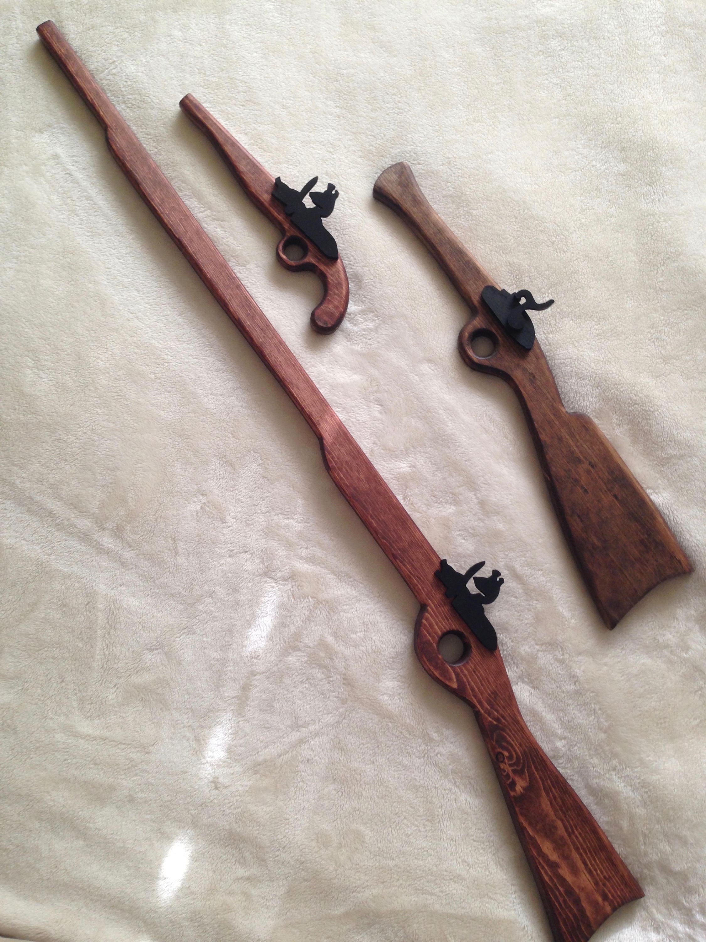 Different Handmade Wooden Toy Rifles, Guns For Children Stock Photo,  Picture and Royalty Free Image. Image 139285886.