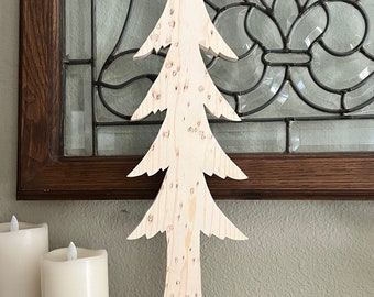 Wood decor pine tree