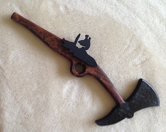 French and Indian War Tomahawk Flintlock Pistol