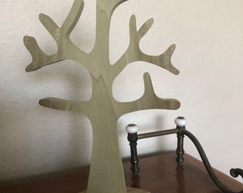 Wood Jewelry Tree Organizer and Display