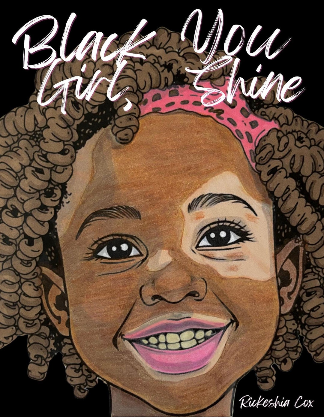 Black Girl, You Shine: Coloring Book With Positive Affirmations to ...