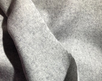 Grey 100% Wool Felt Fabric