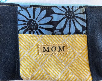 Mothers Day Scrap Fabric Zip Pouches