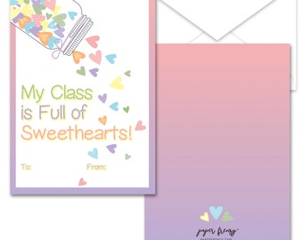 Teacher Valentines Day Valentine Cards for Classroom Students Sweethearts