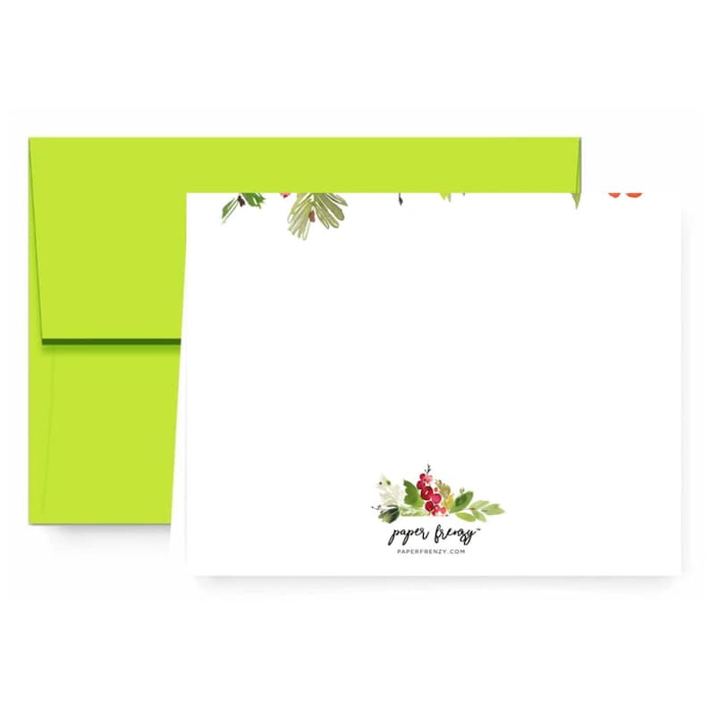 Peace on Earth Garland Christmas Cards and Envelopes 25 pack image 3