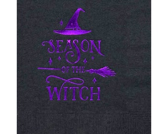 Season of the Witch Halloween Party Cocktail Napkins - 25 pack