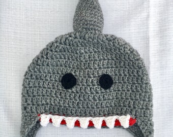 Custom Shark Hat, Adult Shark Hat, Fun Shark Costume Beanie for All Ages, Gifts for Shark Lovers,  Family Shark Hats, Shark Winter Beanie