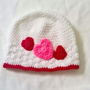Valentine’s Day Hat - Heart Hat - Adult Valentine Hat - Baby Valentine Hat - Heart Beanie - Valentine Hat for Children - Valentine Photo Hat