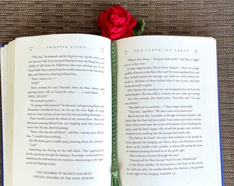 Rose Bookmark - Rose Tassel Bookmark - Rose Page Holder - Gifts for Book Lovers - Gifts for Bookworms - Flower Bookmark