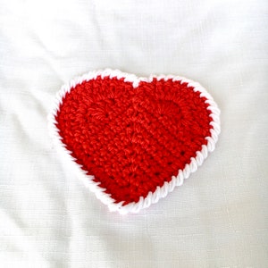 Heart Coaster - Heart Mug Rug - Valentines Coaster - Valentines Mug Rug - Valentines Decor - Heart Home Decor - Valentines Office Decor