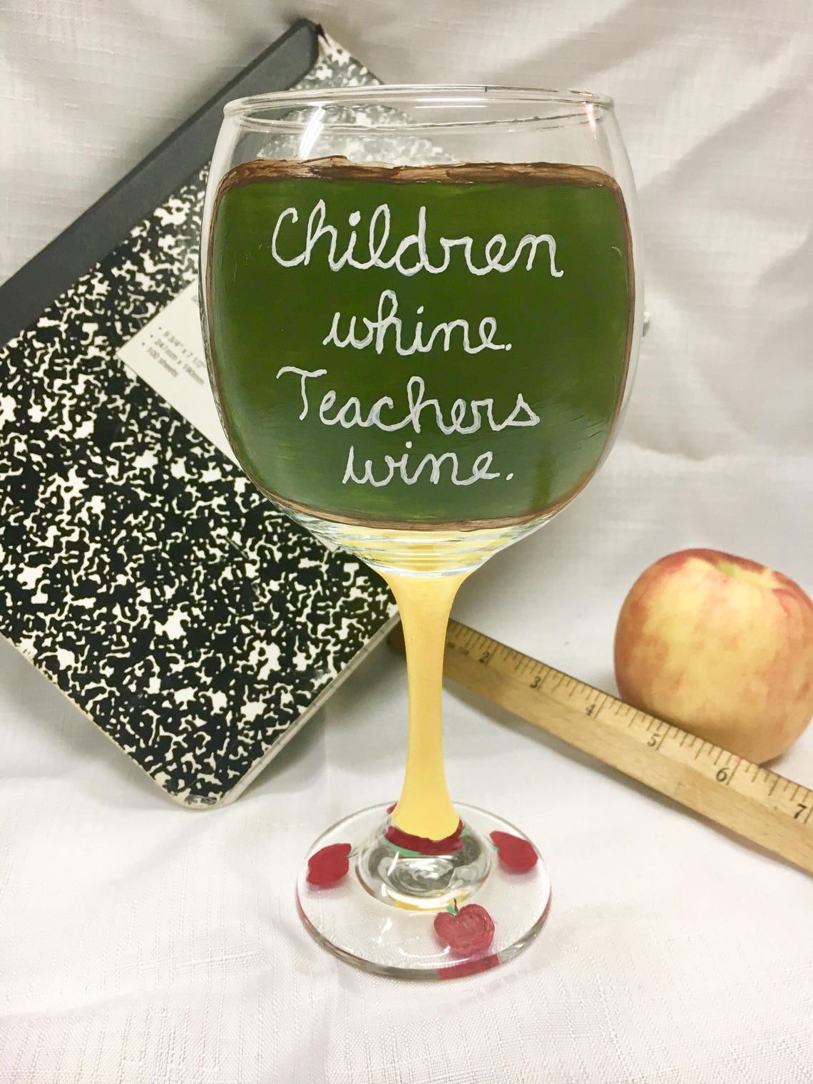 Funny Teachers Wine Glass Children Whine. Teachers Wine Etsy