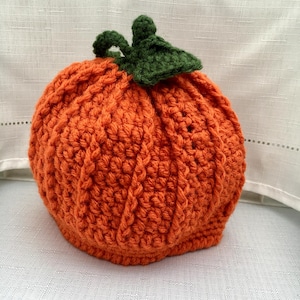 Pumpkin hat - Crochet Pumpkin Hat - Baby Pumpkin Hat - Baby photo Hat - Halloween Hat - Adult Pumpkin Hat - Children&#39;s Hats - Fall Photo Hat