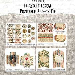 Fairytale Forest Junk Journal Add-on Ephemera Printable Kit Magic ...