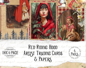 童話の森　シャドーボックス　アンティーク　絵画　オリジナル　一点物　赤ずきん 童話の森 シャドーボックス アンティーク 額縁 赤ずきん