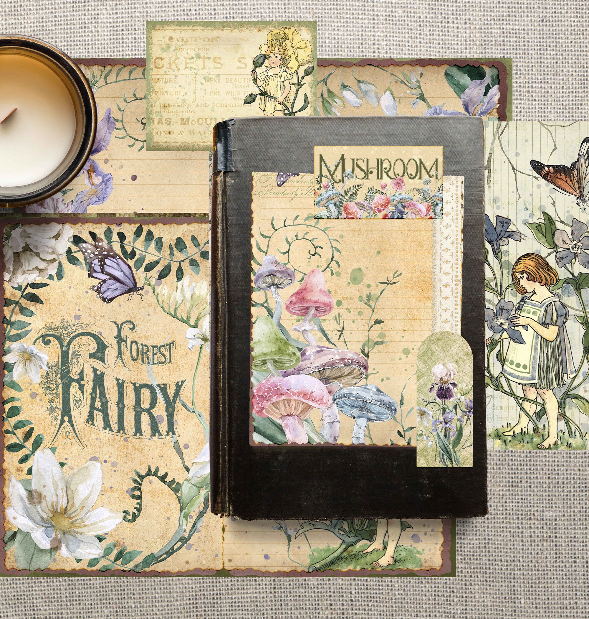 Enchanted Spring Printable Junk Journal Kit Fairy Ephemera - Etsy