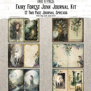 Fairy Forest Junk Journal Printable Kit Magical Fantasy Ephemera ...