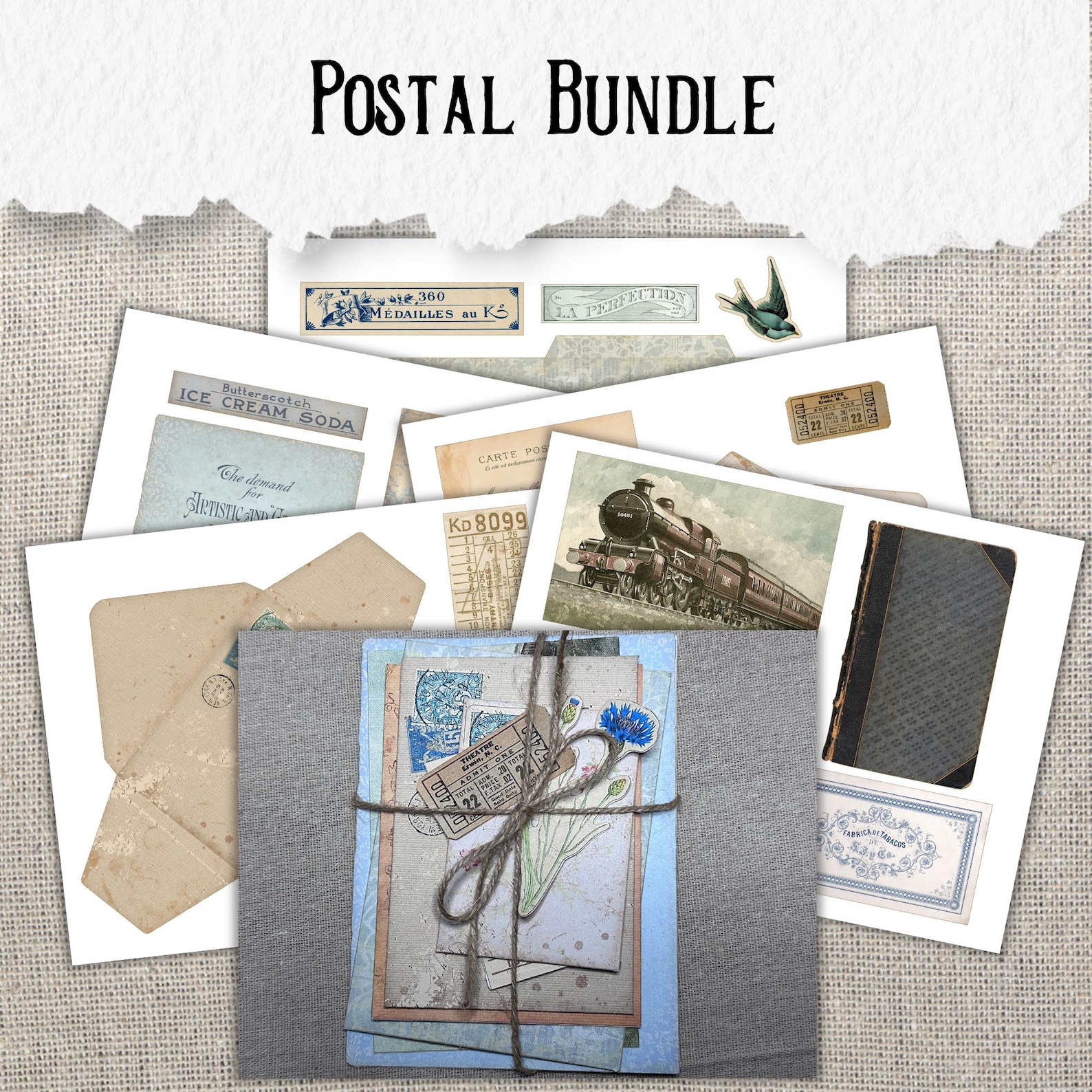Vintage Ephemera Project Bundle | 8 Handmade Projects | Clusters ...