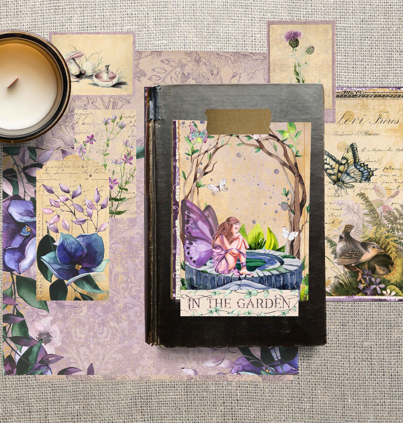 Enchanted Garden Printable Junk Journal Fairy Digital | Etsy