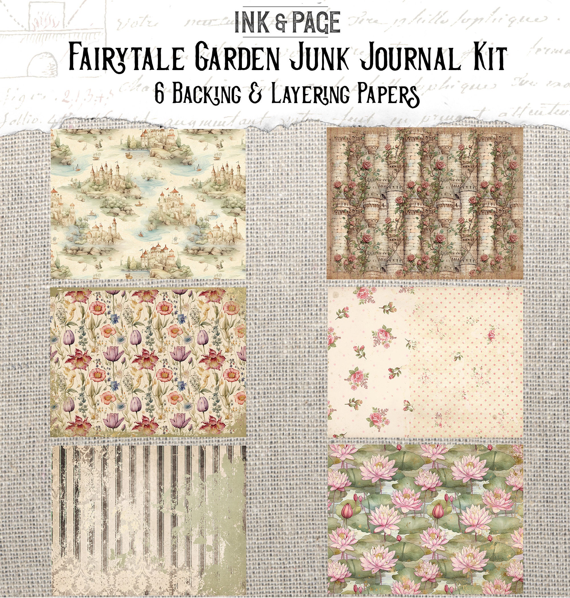 Fairytale Garden Junk Journal Printable Pages Secret Garden Printable ...