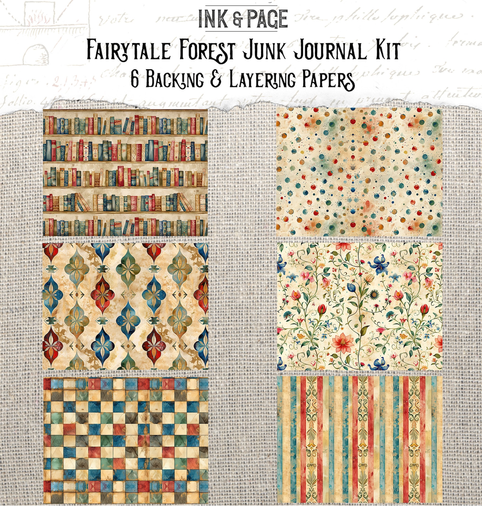 Fairytale Forest Junk Journal Printable Kit Enchanted Wood Digital ...