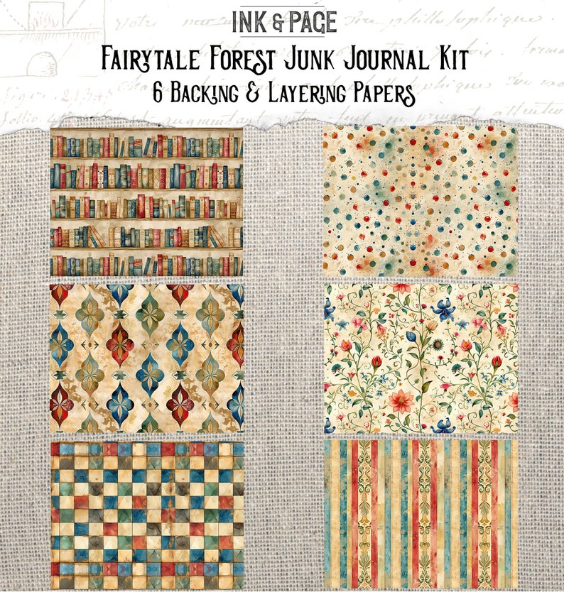 Fairytale Forest Junk Journal Printable Kit Enchanted Wood Digital ...