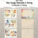 True Colors Postcards Printable, Rainbow Floral, Junk Journal Ephemera ...
