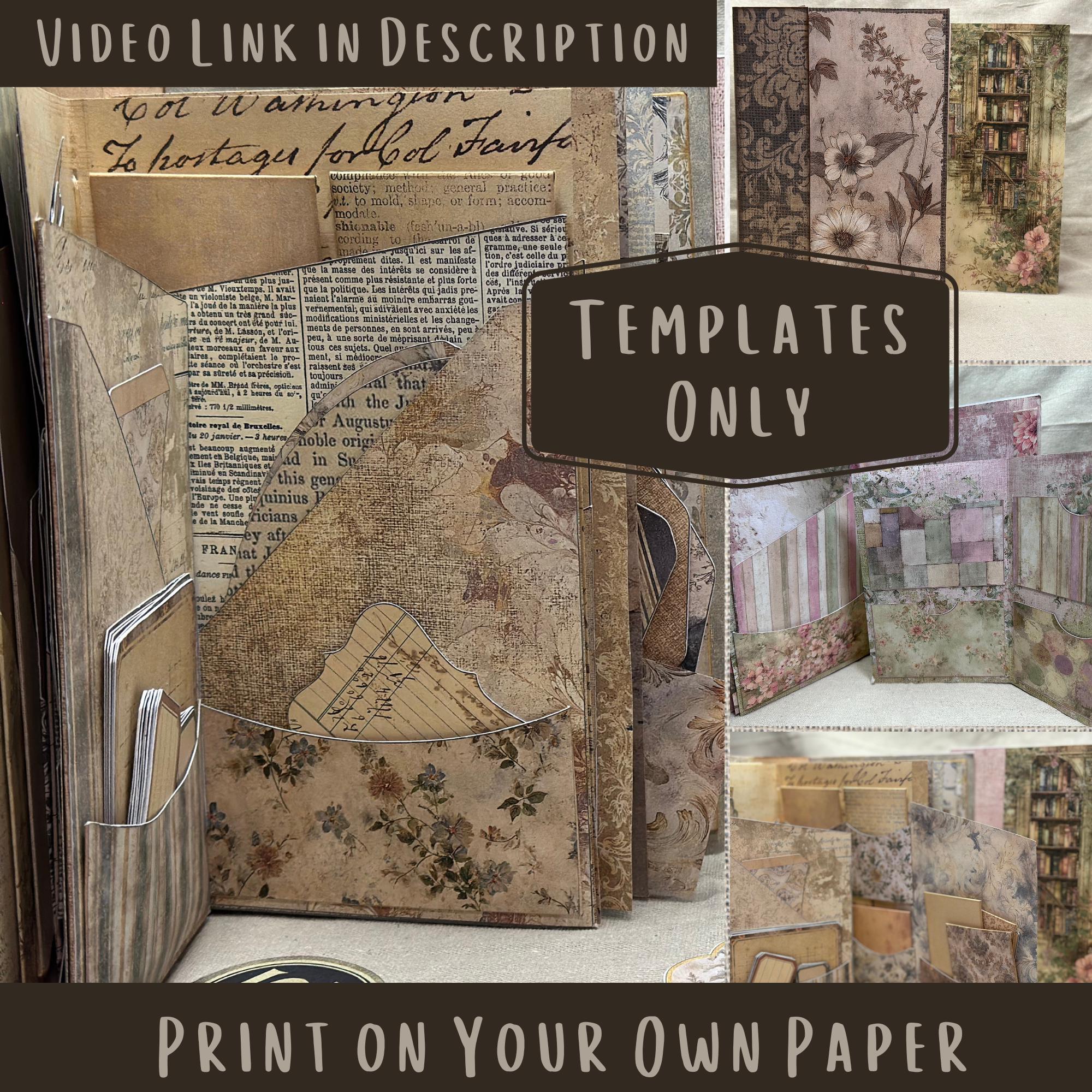 Ephemera Stash Journal Printable Templates DIY Ephemera Holder for Junk ...