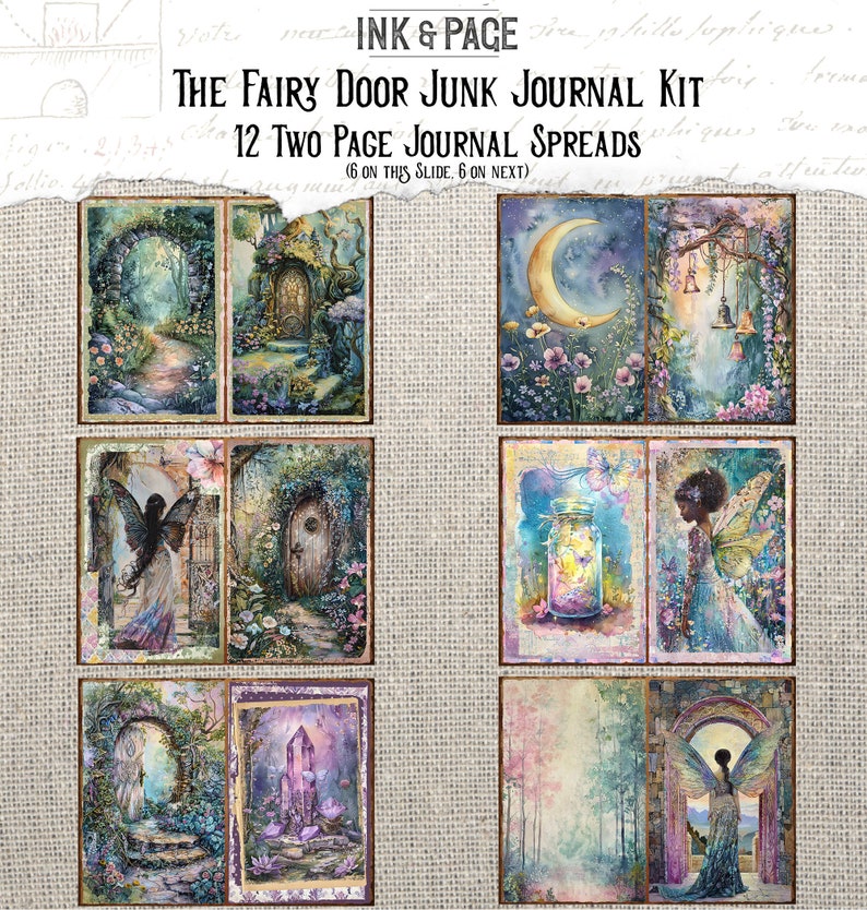 The Fairy Door Junk Journal Printable Kit Spring Digital Download ...