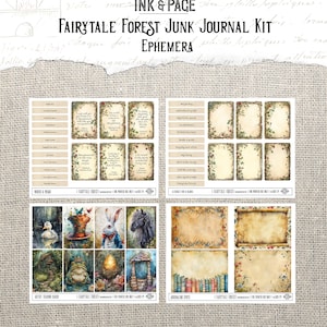 Fairytale Forest Junk Journal Printable Kit Enchanted Wood Digital ...