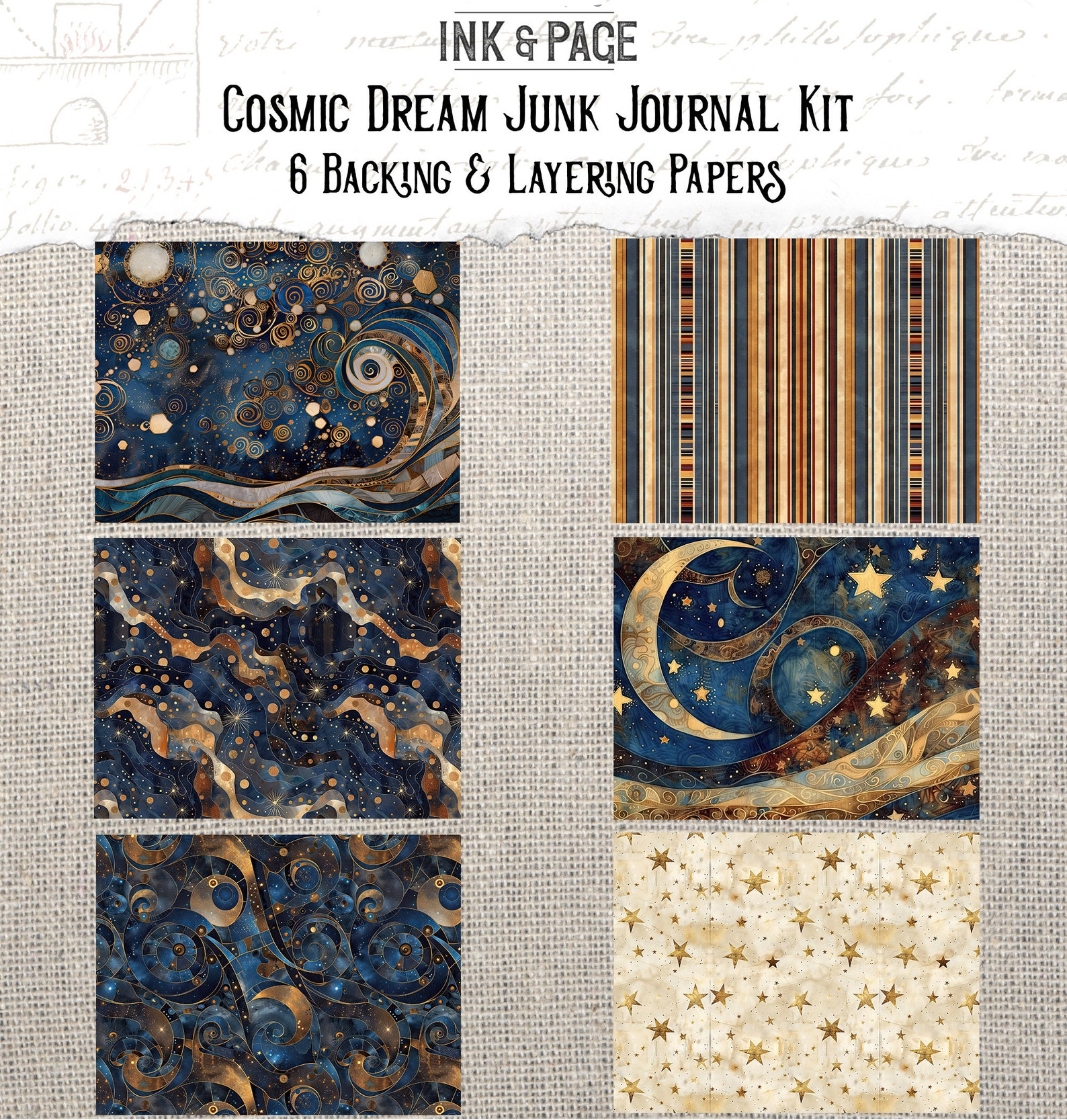 Cosmic Dream Junk Journal Printable Kit Celestial Digital Download ...
