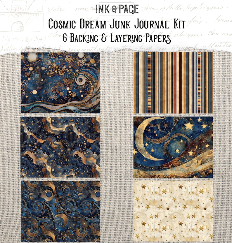 Cosmic Dream Junk Journal Printable Kit Celestial Digital Download ...